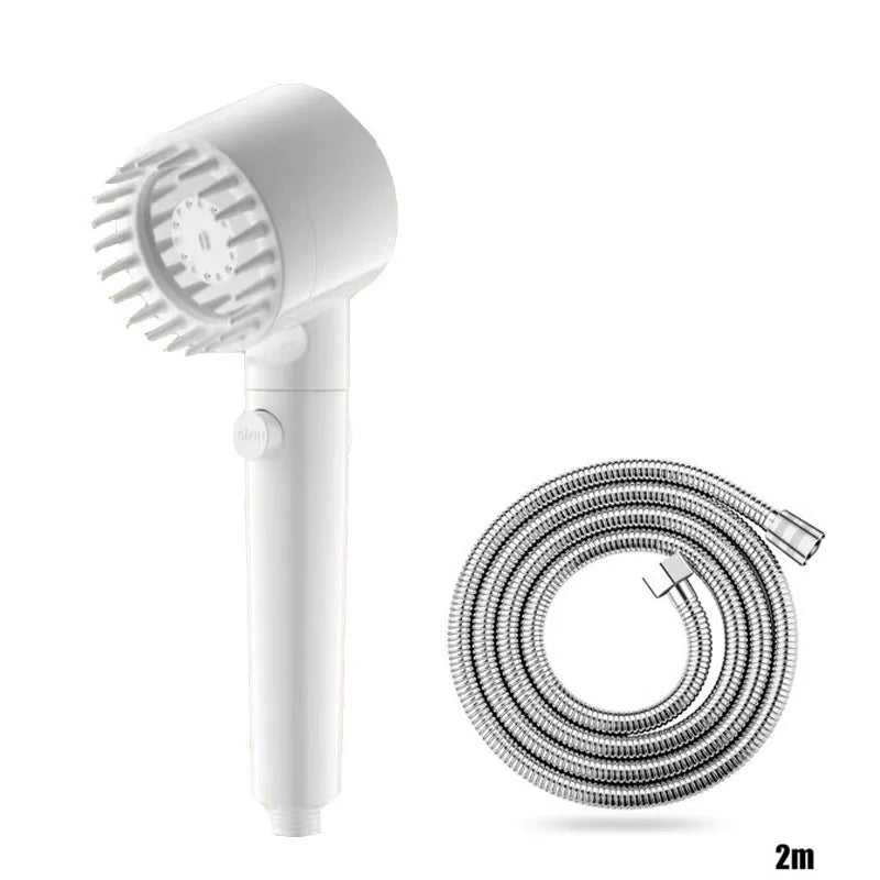 Three-Setting Showerhead with Pressure Boost