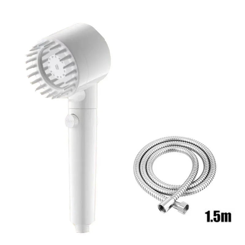 Three-Setting Showerhead with Pressure Boost