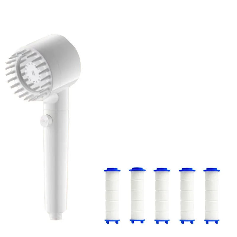 Three-Setting Showerhead with Pressure Boost