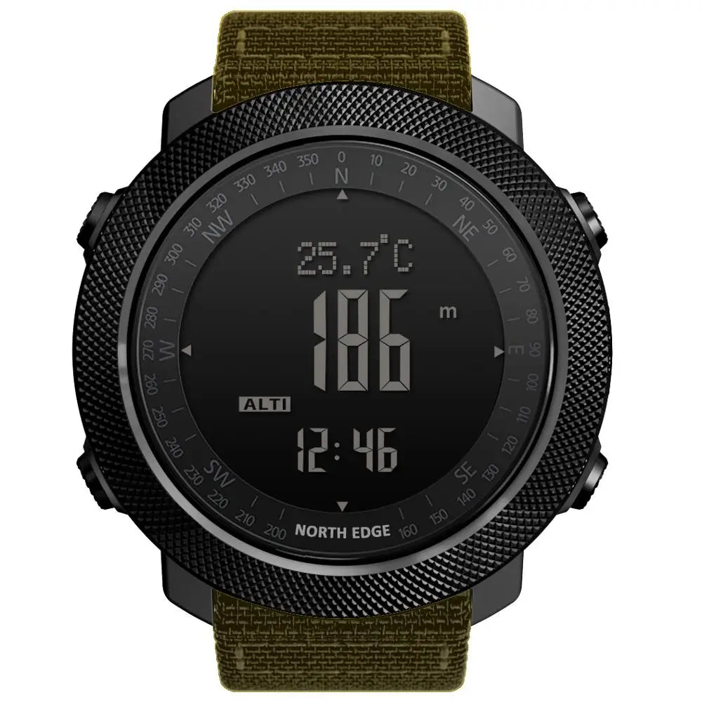 Men's Multi-Function Sports Watch: Altimeter, Barometer, Compass
