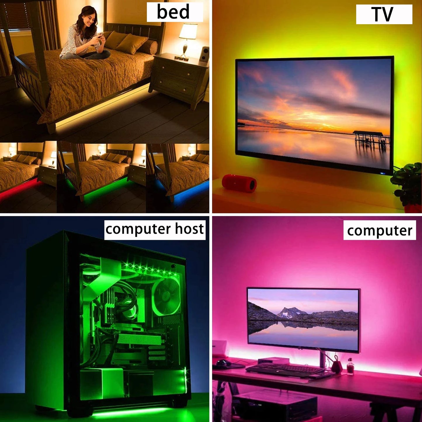 RGB LED TV Backlight with USB Power
