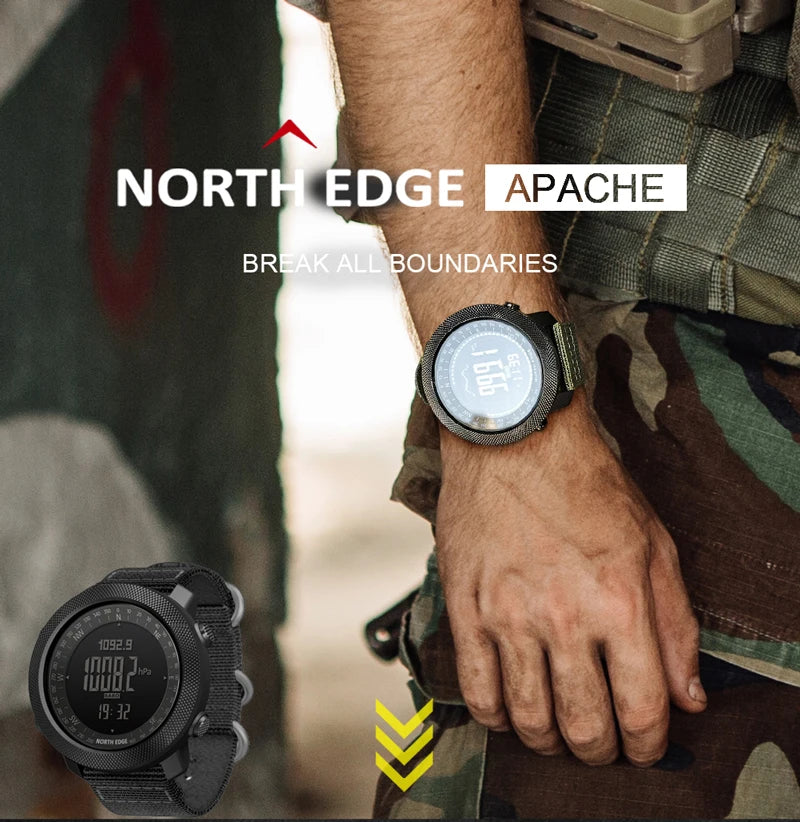 Men's Multi-Function Sports Watch: Altimeter, Barometer, Compass