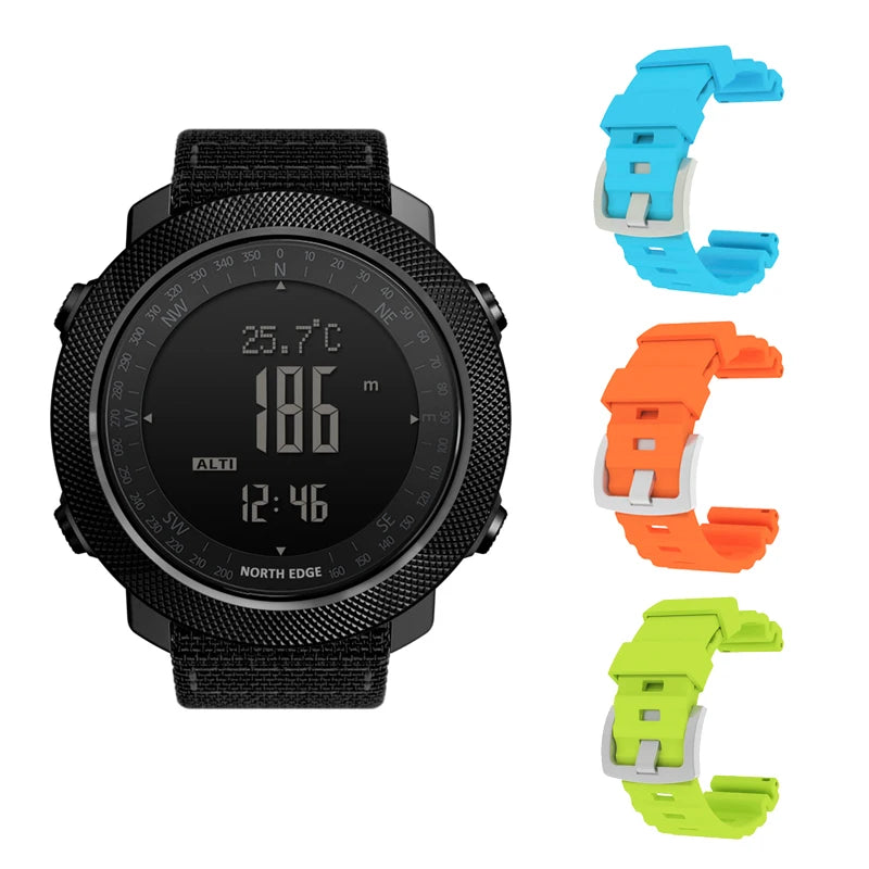 Men's Multi-Function Sports Watch: Altimeter, Barometer, Compass
