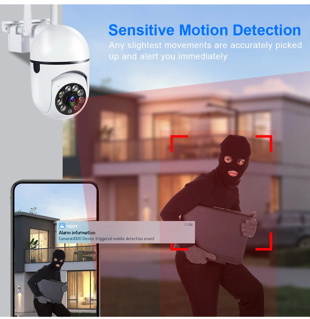 Smart Outdoor Security Camera with AI Tracking