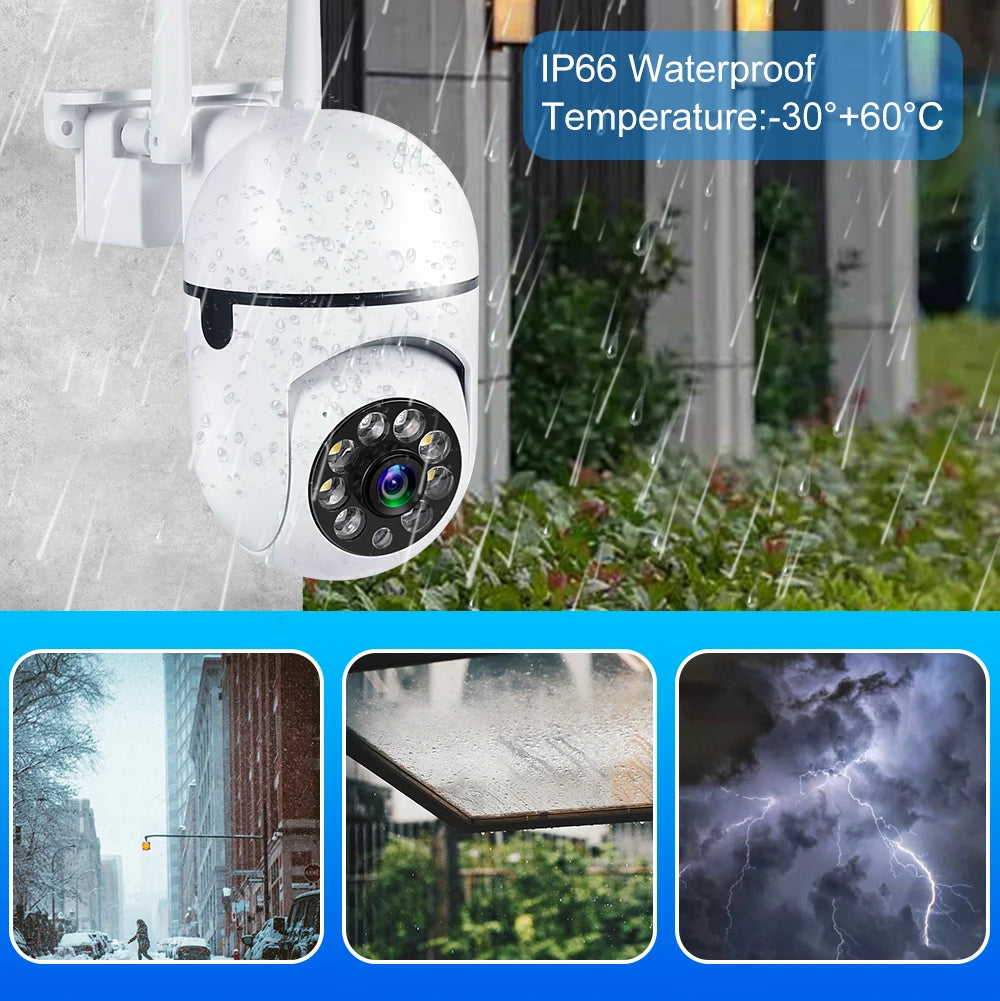 Smart Outdoor Security Camera with AI Tracking