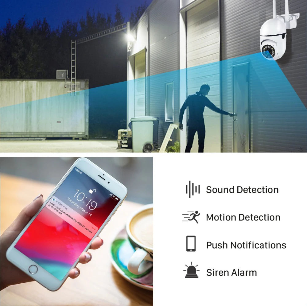 Smart Outdoor Security Camera with AI Tracking