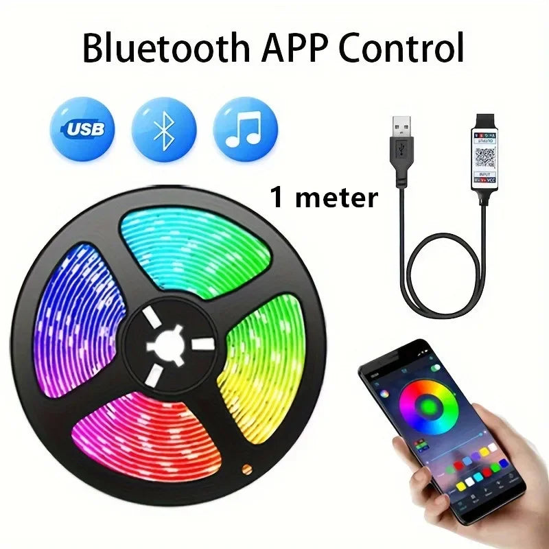 USB & App Controlled LED Strip Lights for Home Decor