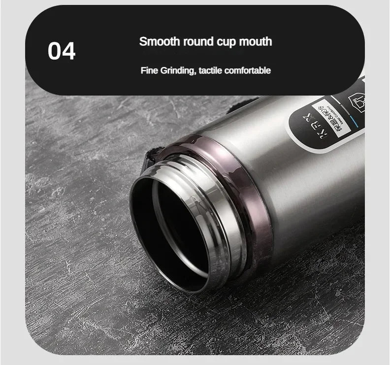 Insulated Thermos: 500ml to 1 Liter, Digital Temp Display