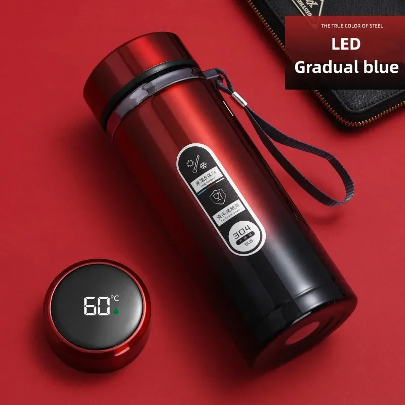Insulated Thermos: 500ml to 1 Liter, Digital Temp Display