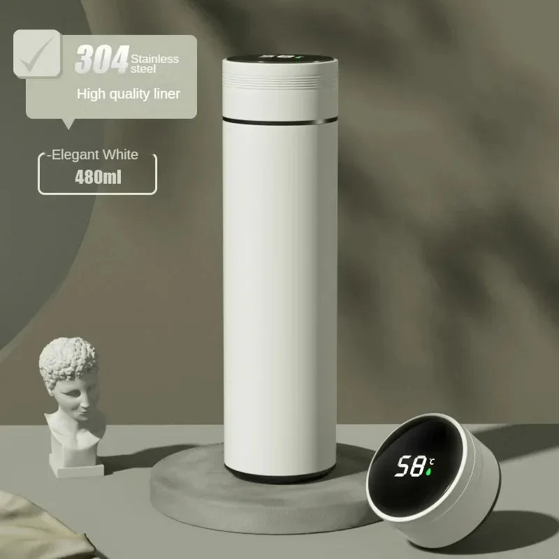 Termo de Acero Inoxidable 316 Inteligente 500ml con Separador para Café/Té