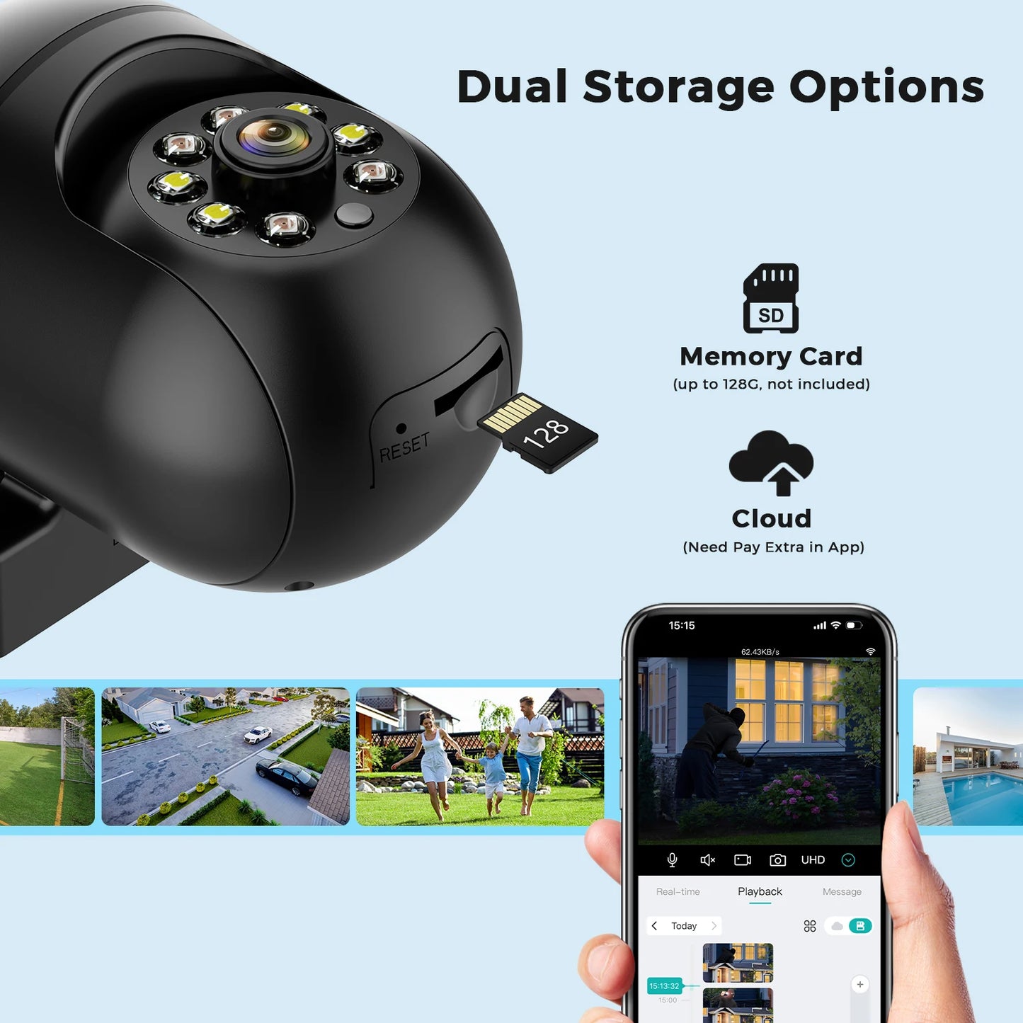 Smart Wireless Security Camera with AI Tracking