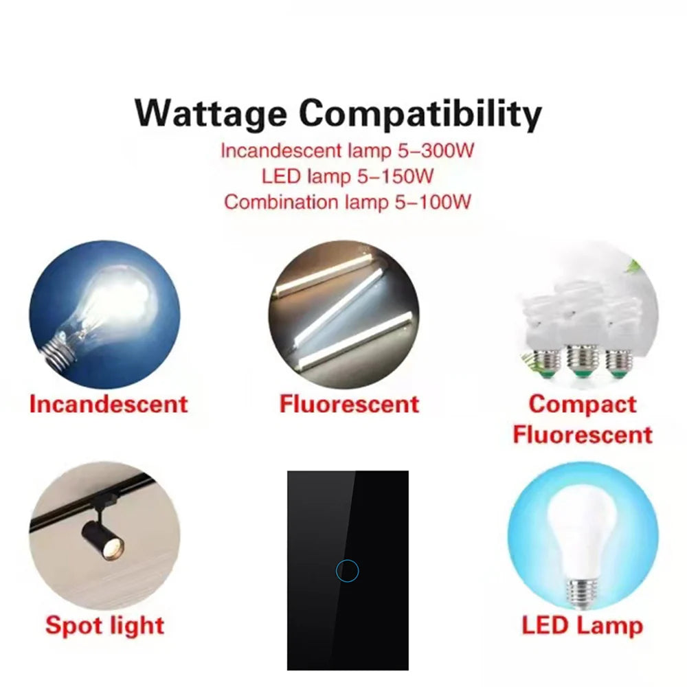 Touch Control LED Panel Light Switch
