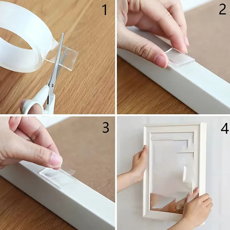 Reusable Nano Tape: Strong, Waterproof Adhesive