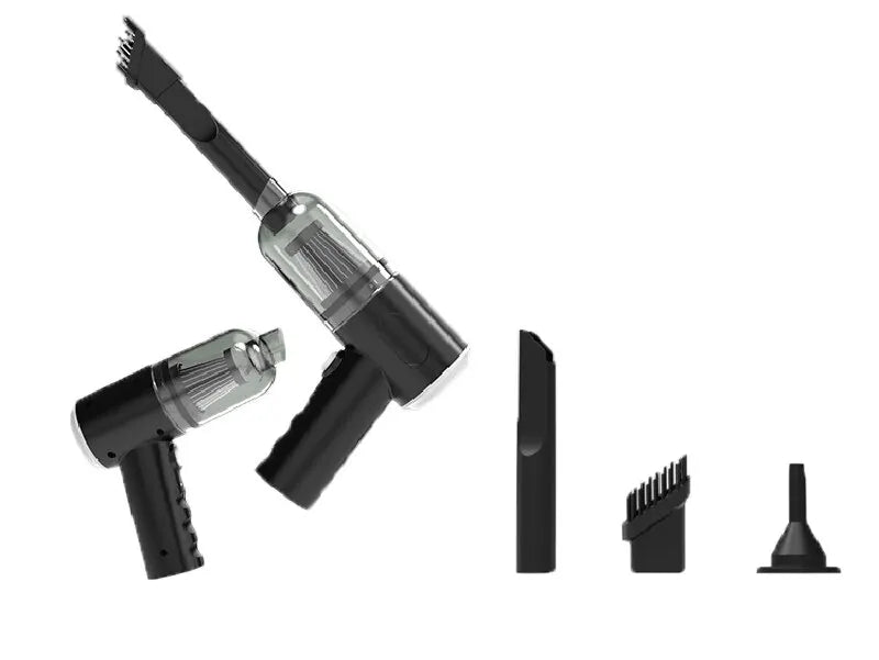 Portable Car Vacuum: USB Rechargeable, Wet & Dry