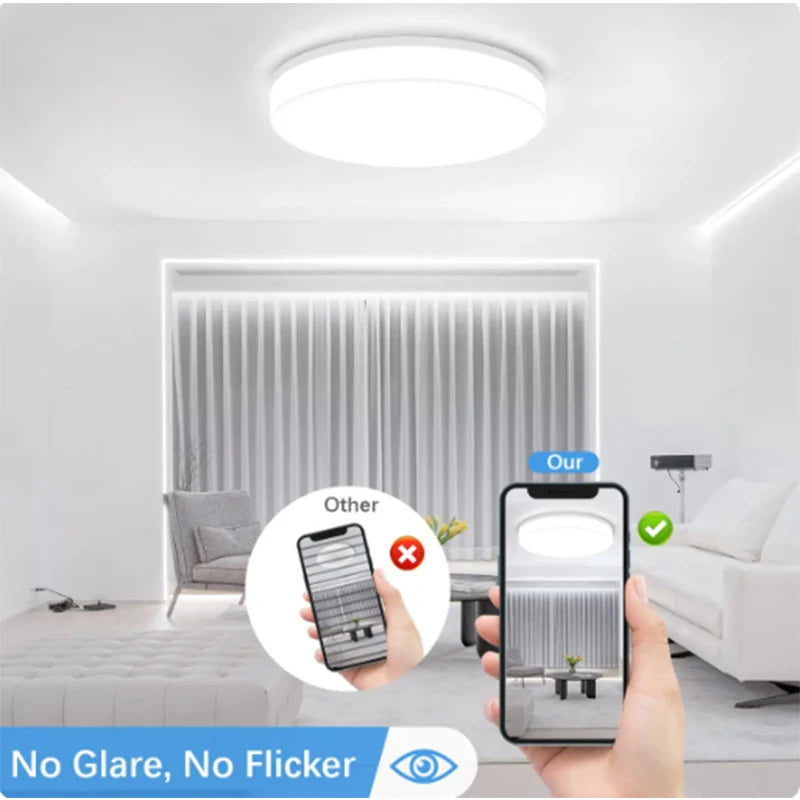 Lámpara de Techo LED Redonda Ultradelgada para Dormitorio/Habitación