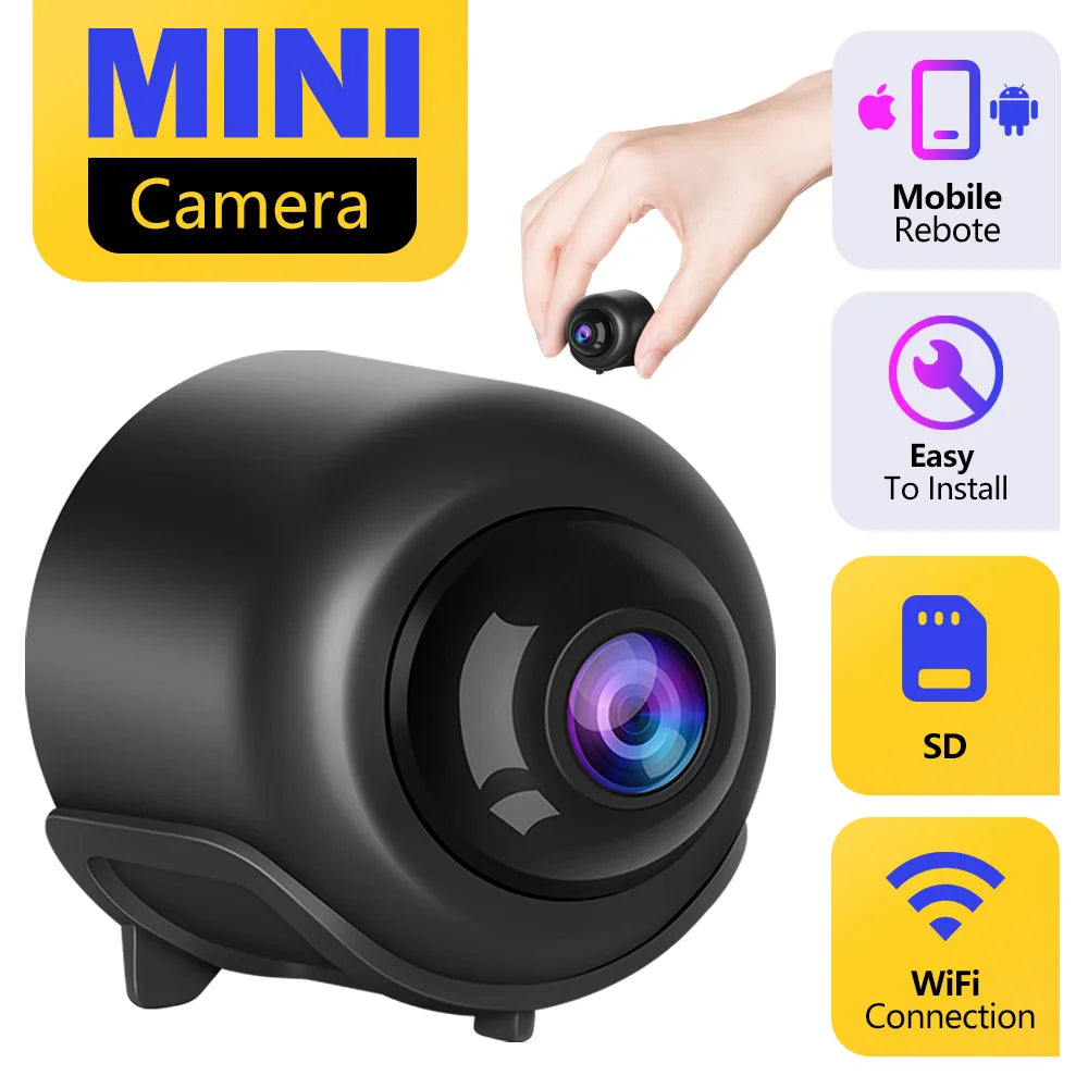 Mini Cámara WiFi Interior X5 con Visión Nocturna y Grabación de Audio y Video