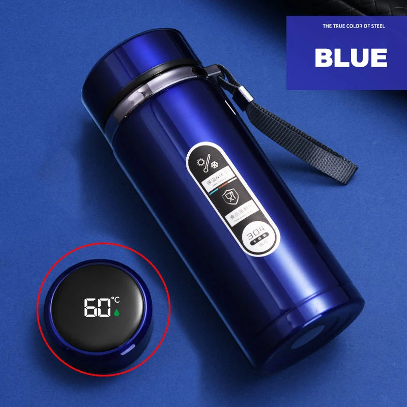 Insulated Thermos: 500ml to 1 Liter, Digital Temp Display