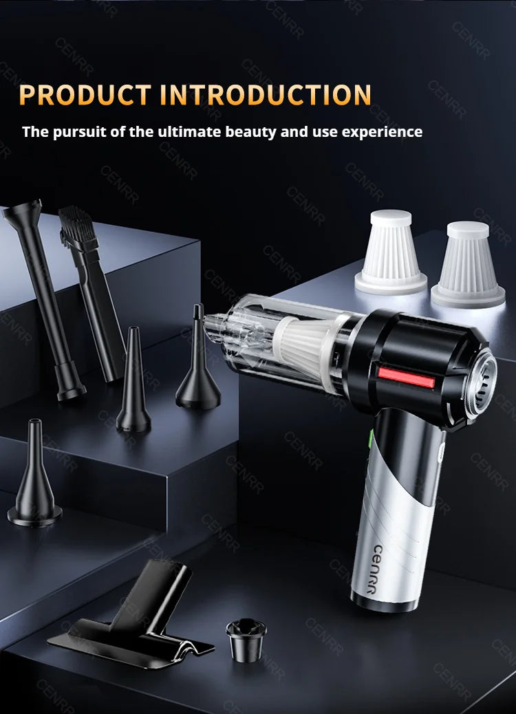 Cordless Car Vacuum: 998000PA Suction