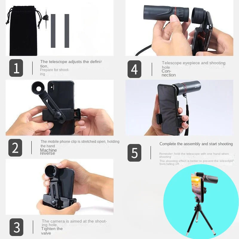 Xiaomi 2000x25 HD Monocular Telescope: Portable for Outdoor Use