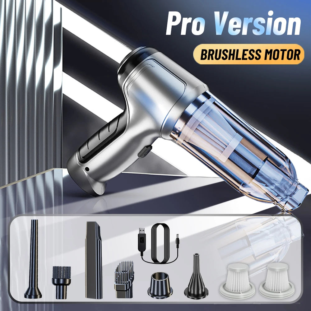 Wireless Car Vacuum: 95000PA Suction