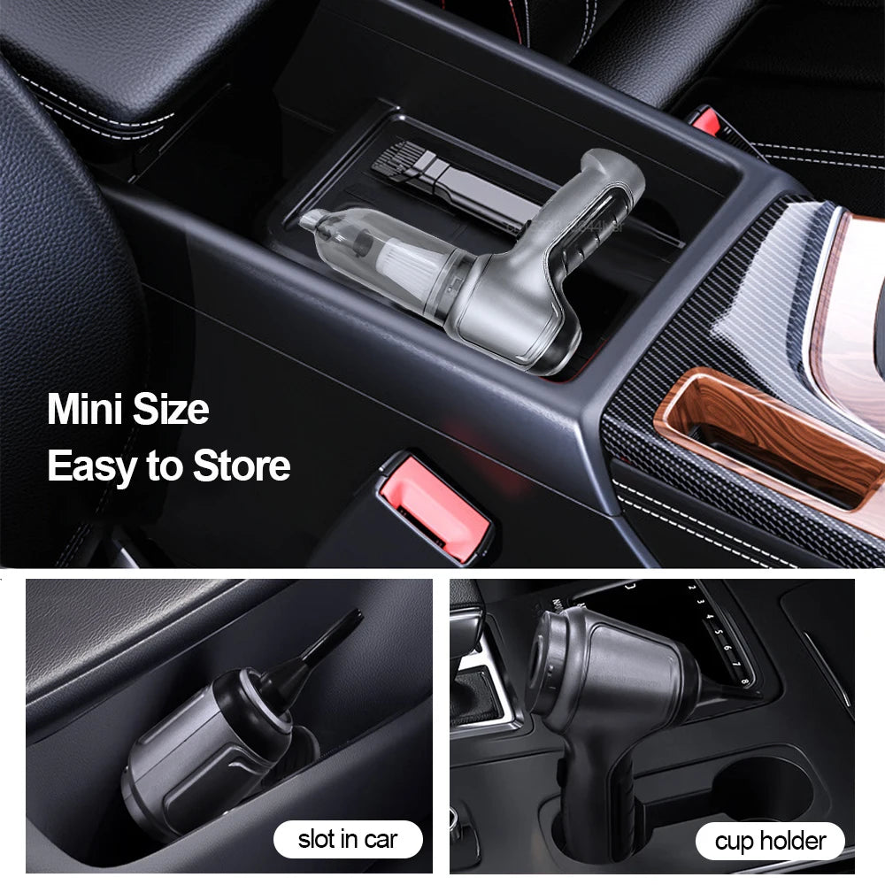 Wireless Car Vacuum: 95000PA Suction