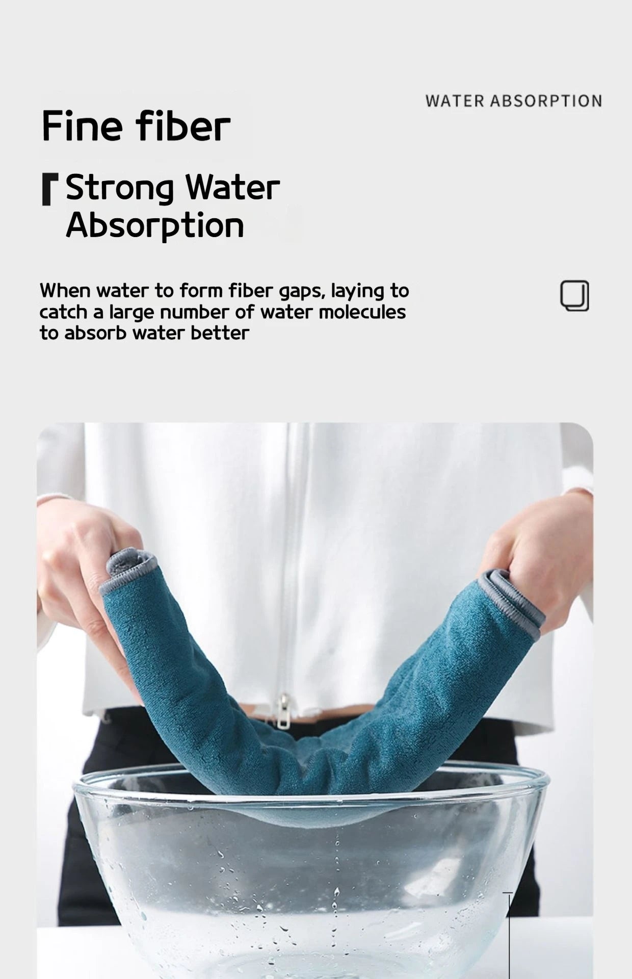 Lint-Free Microfiber Car Drying Towel (75x35cm)