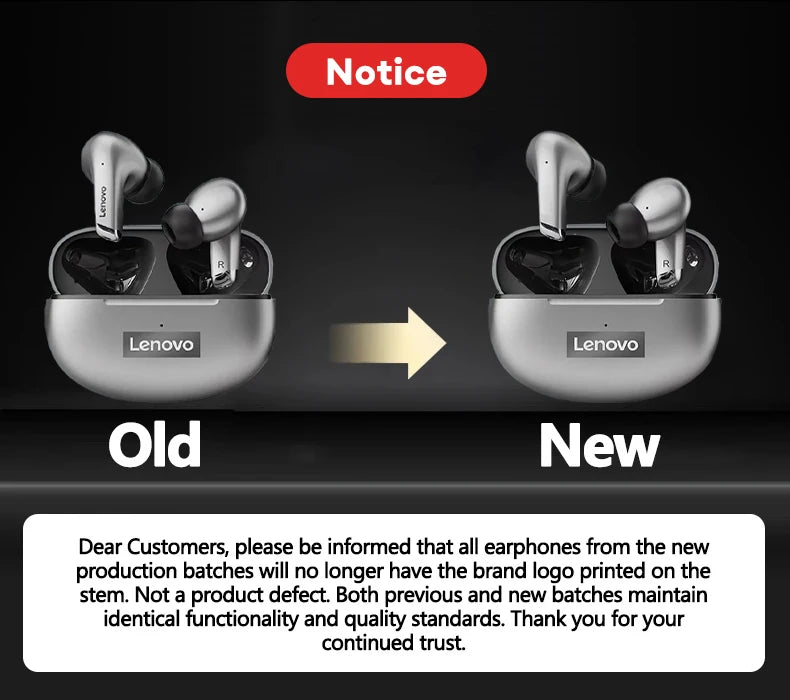 Audífono Inalámbrico Lenovo LP5 TWS Bluetooth Dual Modo Gaming Llamada HD Micrófono
