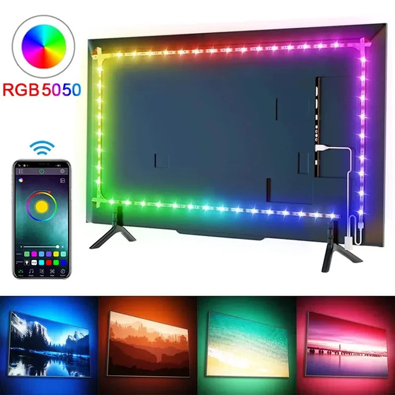 USB & App Controlled LED Strip Lights for Home Decor