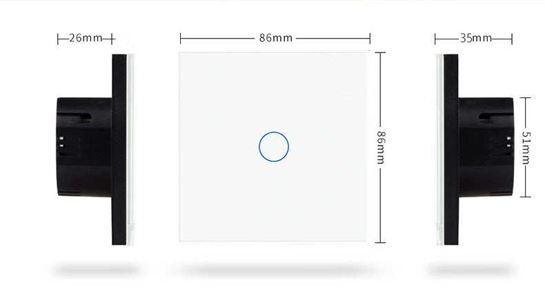 Touch Control LED Panel Light Switch