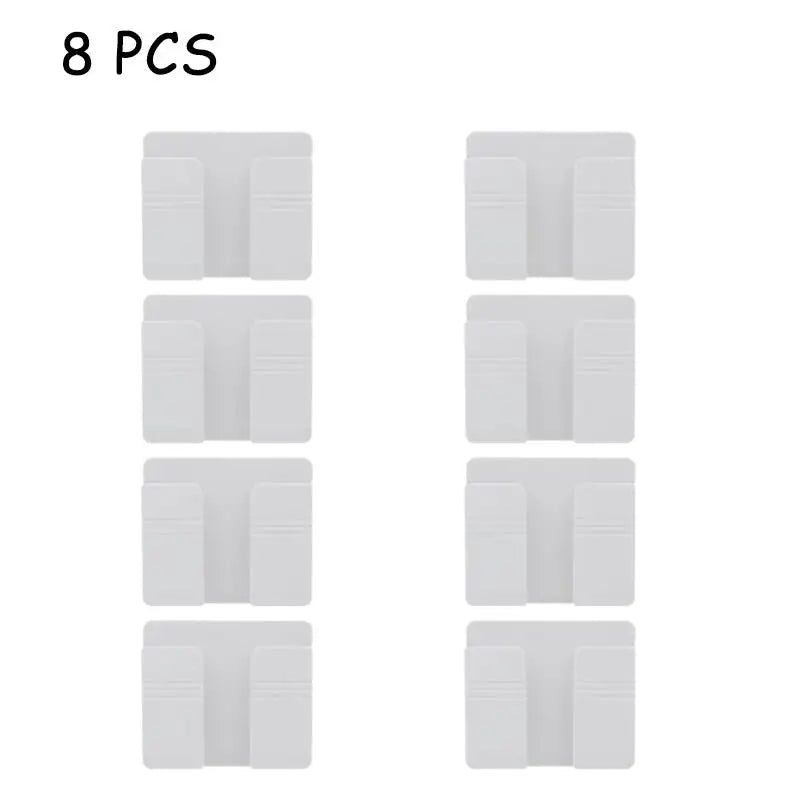 Caja de almacenamiento de pared para control remoto y teléfono, organizador sin perforaciones