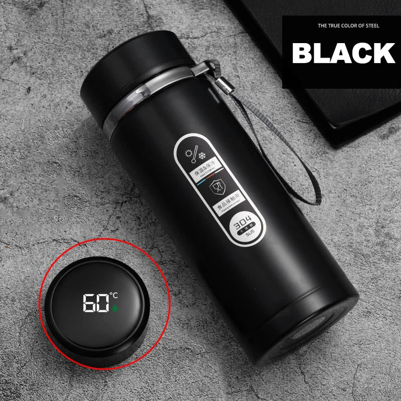 Insulated Thermos: 500ml to 1 Liter, Digital Temp Display