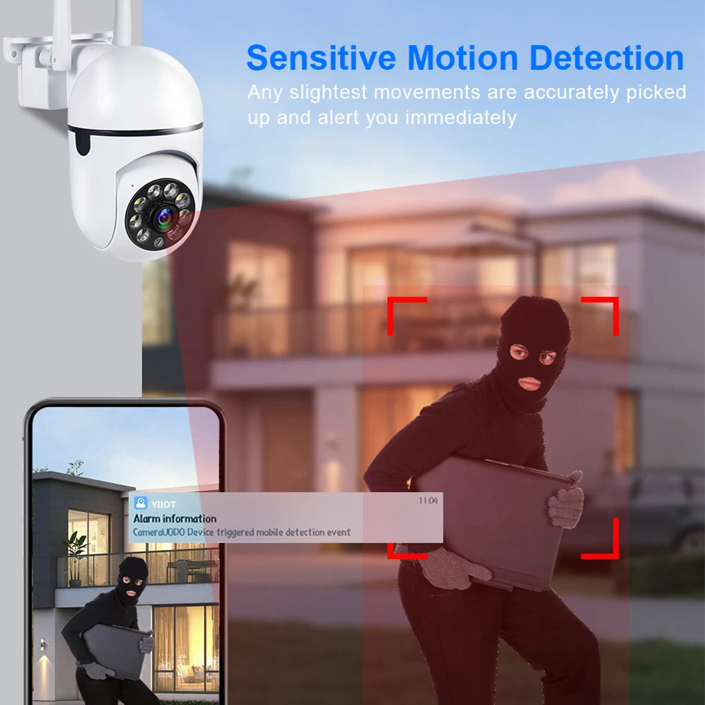 Smart Outdoor Security Camera with AI Tracking