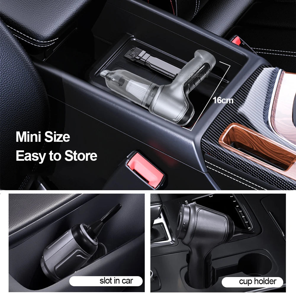 Wireless Car Vacuum: 95000PA Suction