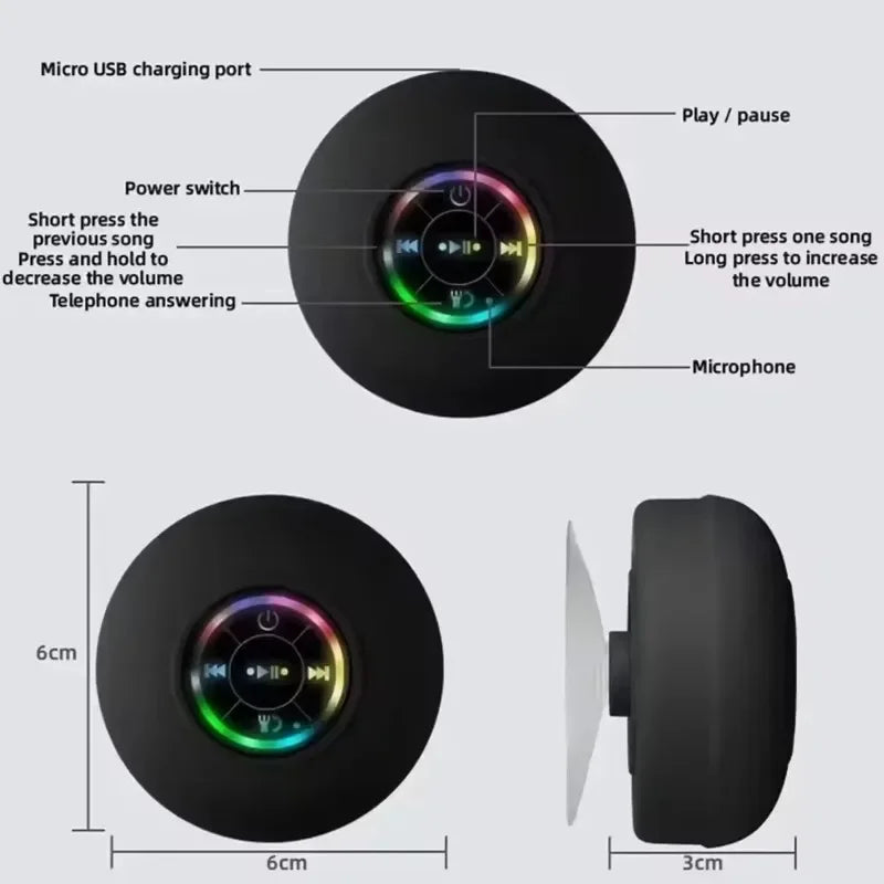 Portable Bluetooth Shower Speaker