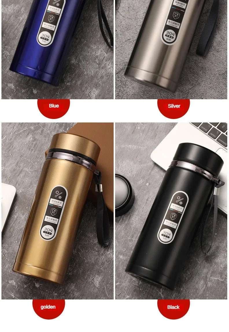 Insulated Thermos: 500ml to 1 Liter, Digital Temp Display