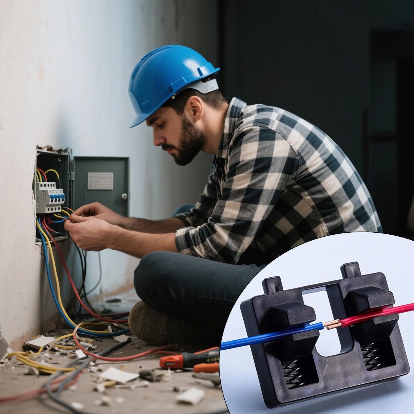 Abrazadera de Mesa Ajustable para Soldadura de Placas Base con Soporte de Succión para Alambre de Soldar