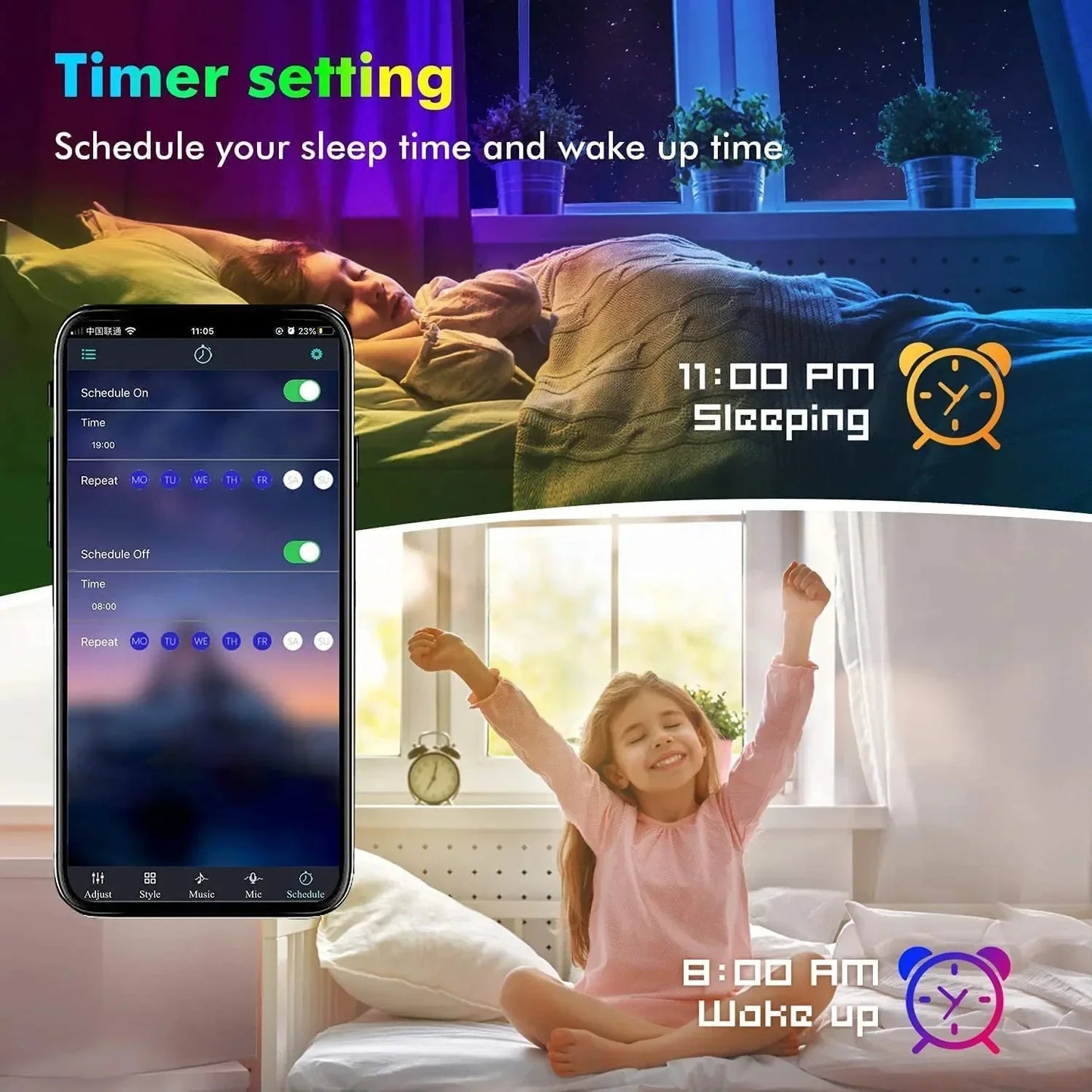 USB & App Controlled LED Strip Lights for Home Decor