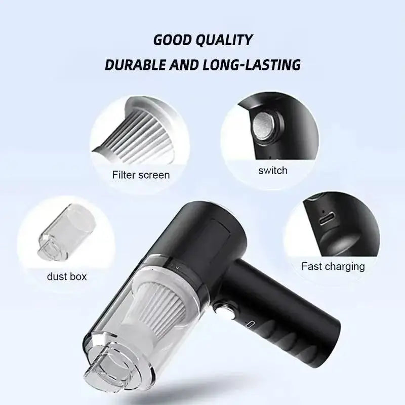 Powerful Cordless Hand Vacuum for Car and Home