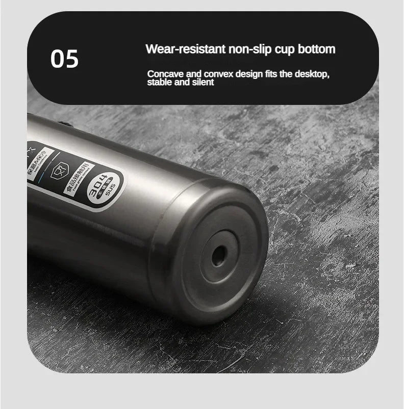 Insulated Thermos: 500ml to 1 Liter, Digital Temp Display