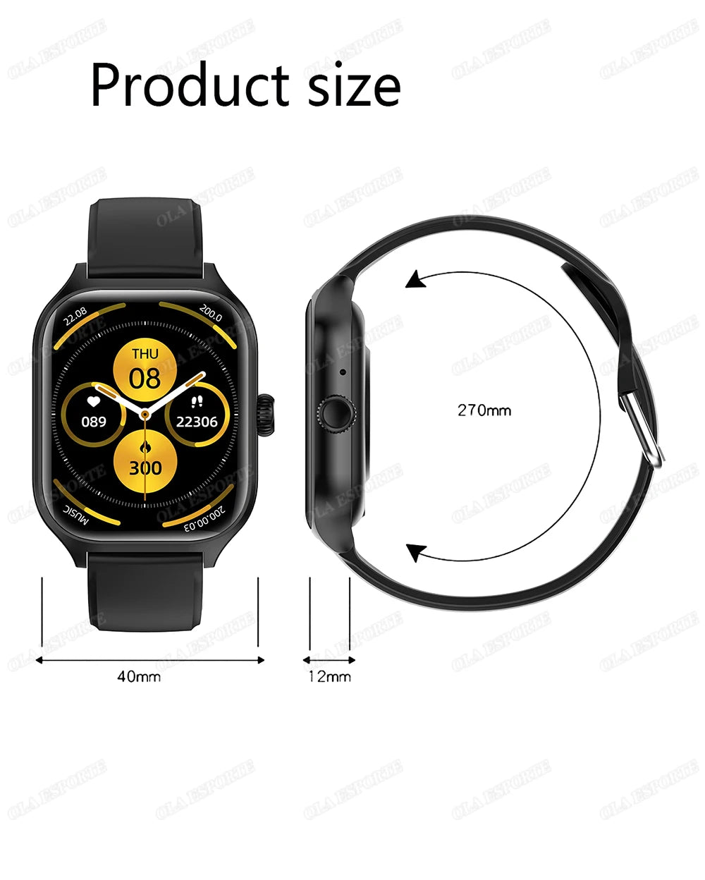 Smartwatch 1.83 Pulgadas HD con Llamada Bluetooth y Modos Deportivos Compatible con iOS y Android