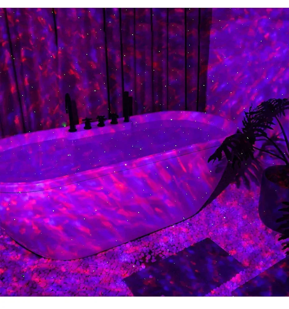LED Galaxy Projector Night Light with Bluetooth Music Player