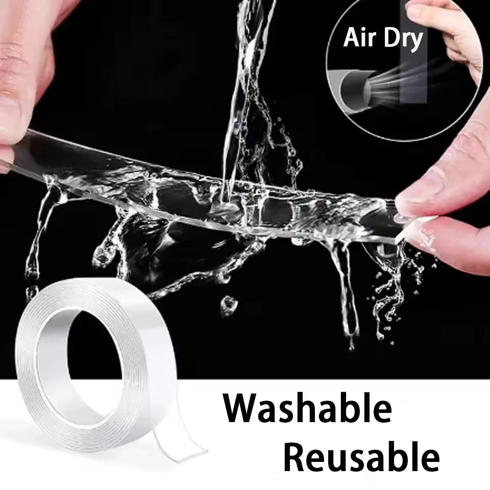 Reusable Nano Tape: Strong, Waterproof Adhesive