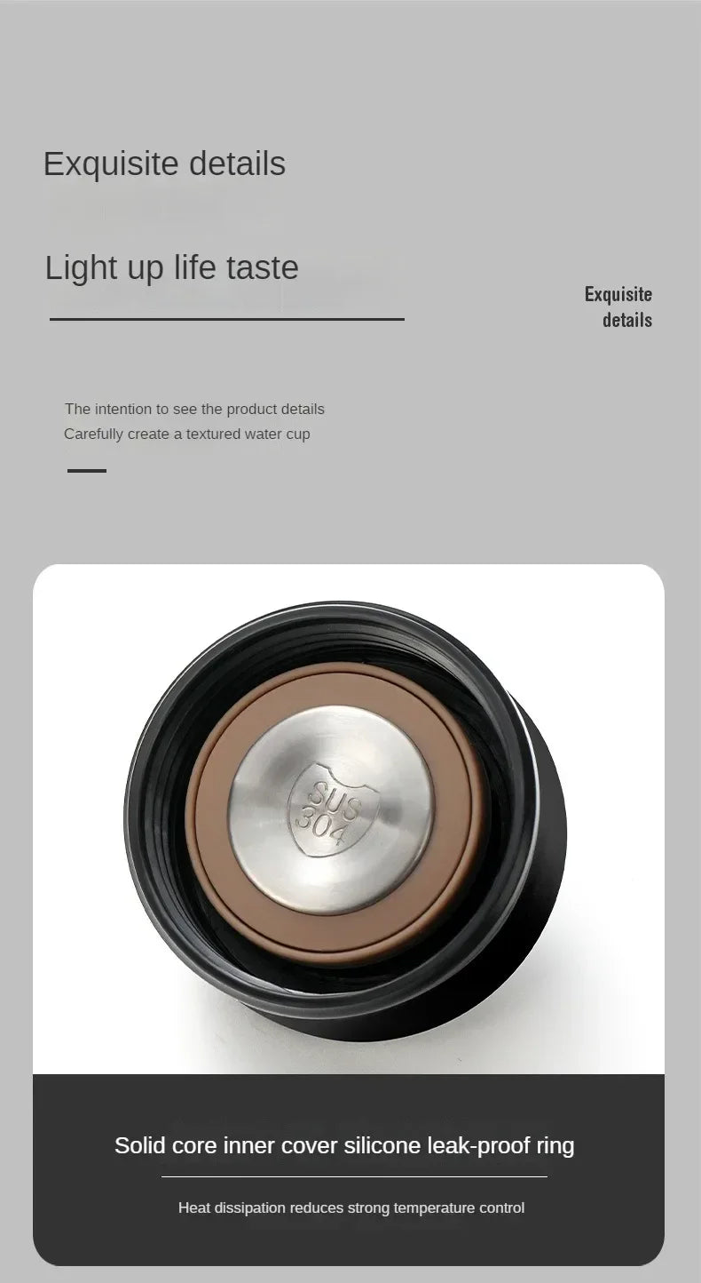 Termo de Acero Inoxidable 316 Inteligente 500ml con Separador para Café/Té