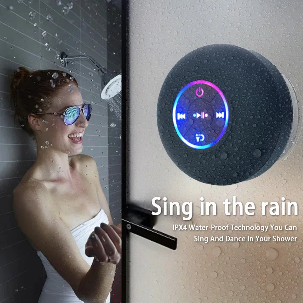 Portable Bluetooth Shower Speaker with Suction Cup