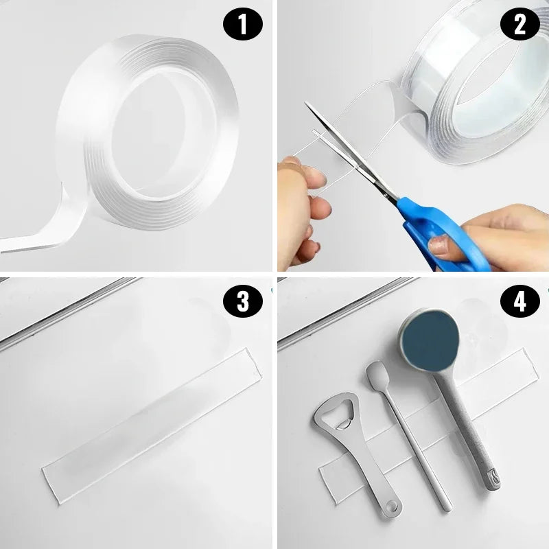 Reusable Nano Tape: Strong, Waterproof Adhesive