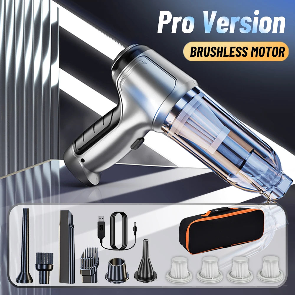 Wireless Car Vacuum: 95000PA Suction