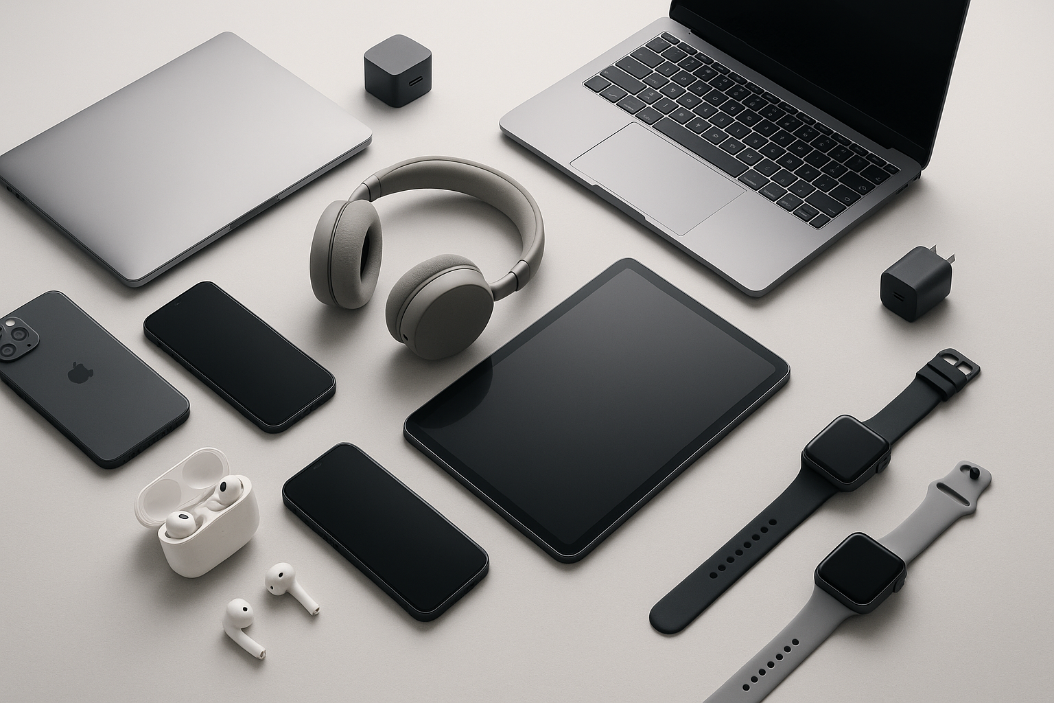 fondo de escritorio donde se vean productos tecnologicos