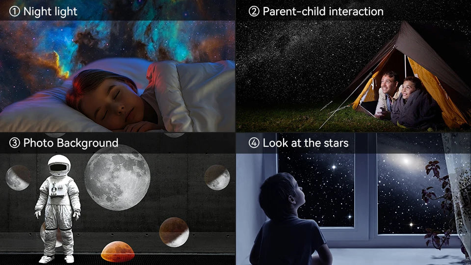 Galaxy Projector Night Light for Kids