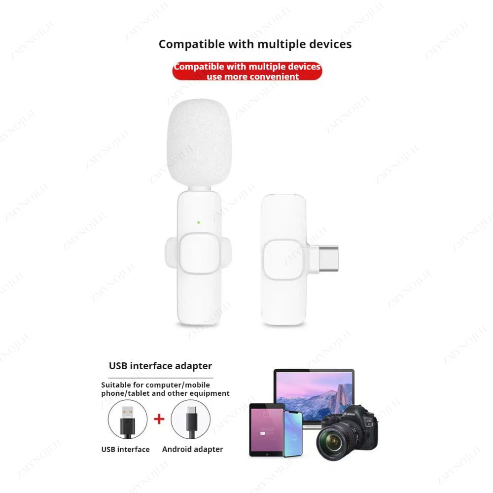 Portable Wireless Lavalier Microphone
