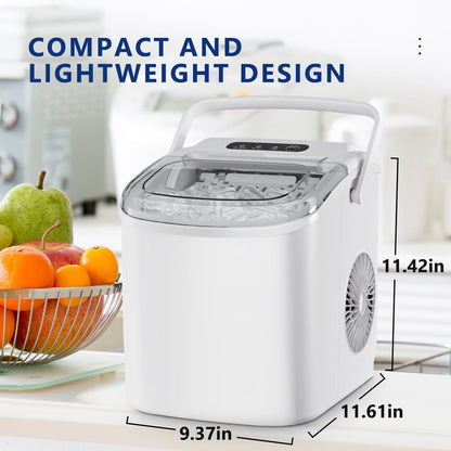 Fast Countertop Ice Maker with Ice Scoop